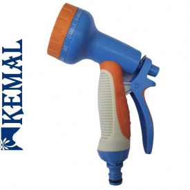 Поливальний пістолет 10 режимів, пластик прогумований Kemal LUX P5010, Туреччина