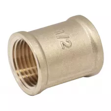 Муфта латунная WEZER 1/2"