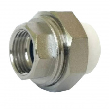 Американка Tebo Ø.40х1 1/4" ВР PPR евроконус белый