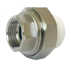 Американка Tebo Ø.40х1 1/4" ВР PPR евроконус белый Луцк