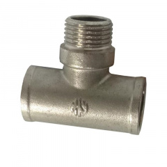 Тройник резьбовой Asco 1/2'' ВНВ никель/профи Ірпінь
