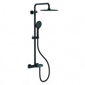 Душевая колонна c термостатическим смесителем KB-55014-05 Black (Цвет черный, лейка 25*25), Чехия