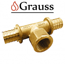 Тройник переходной с внутренней резьбой Grauss KA.T20-06F-20 - 20(2.8mm) x 1/2"F x 20(2.8mm), Чехия