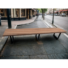 Лавка без спинки Tobi sho Австрия в стиле лофт Topalit Mono Design Атакама черри, 300 см Житомир