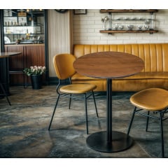 Стол для кафе Tobi sho Австрия в стиле лофт 600 мм, Topalit Mono Design Орех Гуляйполе