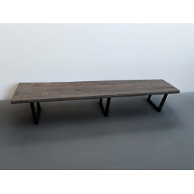 Лавка без спинки Tobi sho Австрия в стиле лофт Topalit Mono Design Конкрит/Бетон, 300 см