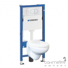 Безободковый подвесной унитаз Kolo Idol + инсталляция Geberit Duofix Pro 20 118.315.11.1 панель белая