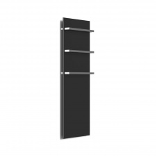 Полотенцесушитель дизайнерский Hybro Onyx S 3M 1200x470 электрический, черный сатин
