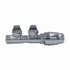 Кран для радиатора Vario Term TWINS Piсco 3/4" угловой правый, хром Васильків