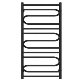 Полотенцесушитель водяной Deffi Вилла 500х1000 нержавеющая сталь, черный, нижнее подключение