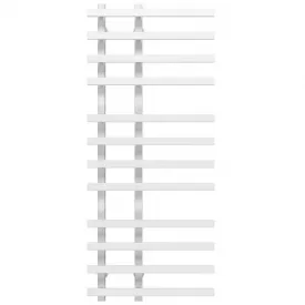 Полотенцесушитель водяной Deffi Atena П12 150х1200 дизайнерский, нержавеющая сталь, белый, нижнее подключение