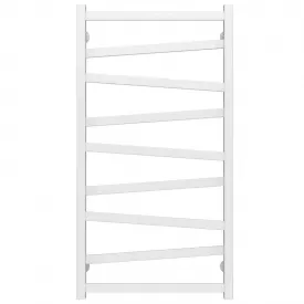 Полотенцесушитель водяной Deffi Alpha П9 500х1000 дизайнерский, нержавеющая сталь, белый, боковое правое подключение