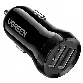 Автомобильное зарядное устройство Ugreen ED018 24W 2xUSB Car Charger Black (6689291)