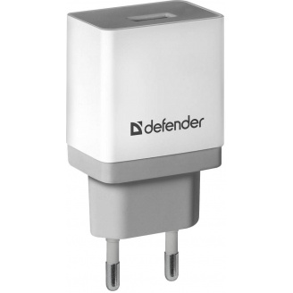 Сетевое зарядное устройство Defender UPA-21 White, 1xUSB, 5V/2.1A (83571) (6505064)