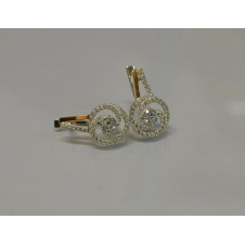 Серебряные серьги Sil 115s-3 Белый (Sil-865)
