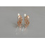 Серебряные серьги Sil с золотыми пластинами 116s-4 Шампань (Sil-1254) Житомир