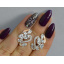 Серебряные серьги Sil с золотыми пластинами 152s-6 Прозрачный (Sil-1065) Кропивницький