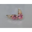 Серебряные серьги Sil с золотыми накладками 122s-8 Розовый (Sil-754) Березнегувате