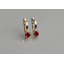 Серебряные серьги Sil с золотом 137s-9 Красный (Sil-1227) Изюм