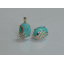 Серьги из серебра Sil с золотом 149s-10 Бирюзовый (Sil-1109) Калуш