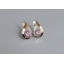 Серебряные серьги Sil с золотыми накладками 144s-8 Розовый (Sil-1163) Житомир