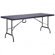 Садовий стіл AMF Форд RZK-180х795 см чорний для кемпінгу туризму