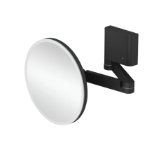 Зеркало косметическое Stellaforme Dodatki увеличение х5, с подсветкой LED, черное Славянск