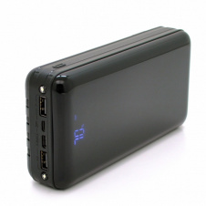 Фото - Повербанк PowerBank Bix-30000mAh, Input:MicroUSB+Type-C, Output:4USB/Type-C/MicroUSB/Lightning, QC22.5W/PD20W, Black Повербанк PowerBank Bix-30000mAh, Input:MicroUSB+Type-C, Output:4USB/Type-C/MicroUSB/Lightning, QC22.5W/PD20W, Black