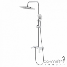 Душевая стойка с изливом Qtap Gemini QTGEM111CRM45685 хром