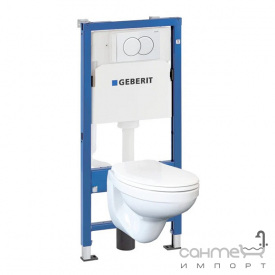 Безободковый подвесной унитаз Kolo Idol + инсталляция Geberit Duofix Pro 20 118.315.11.1 панель белая