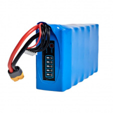 Аккумулятор LiIon 6s2p с индикацией Molicel 21700 8400 mah 90A INR21700-P42 вертикальная с индикатором BATKA dron (ЦБ0029483)