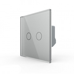Умный сенсорный ZigBee выключатель для роллет серый Livolo (VL-C7FC2NWZ-2GIP) Владимир-Волынский