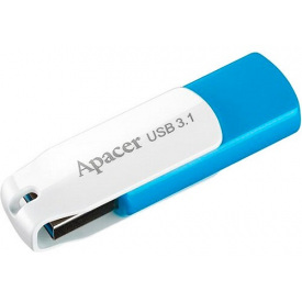 Флешка Flash Drive Apacer AH357 64GB (AP64GAH357U-1) Blue/White (6544945)