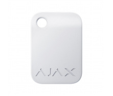 Защищенный бесконтактный брелок Ajax Tag white (комплект 10 шт.) для клавиатуры KeyPad Plus