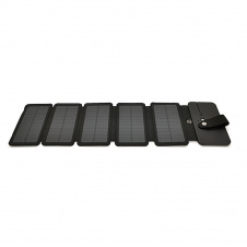 Солнечная панель Solar panel 5 Foldings, built-in microUSB cable, Output: 5 /1,2 А(USB), plastic, Black, Corton box