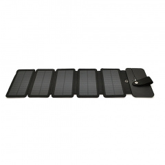 Солнечная панель Solar panel 5 Foldings, built-in microUSB cable, Output: 5 /1,2 А(USB), plastic, Black, Corton box Токмак