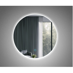 Зеркало с LED подсветкой Tobi Sho Токио круглое для ванной комнаты, спальни, прихожей, 600 мм Одесса