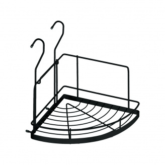 Угловая полка на рейлинг Lemax малая матовый черный (YJ-G301 A BL)