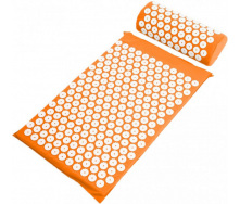 Коврик массажно-акупунктурный Life style Acupressure Mat and Pillow Set с подушкой 64 х 40 см Оранжевый