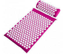 Коврик массажно-акупунктурный Life style Acupressure Mat and Pillow Set с подушкой 64 х 40 см Фиолетовый