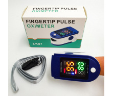 Пульсоксиметр Pulse Oximeter JZK LK87 на палец с монитором кислорода в крови и пульса Fingertip Pulse Oximeter LK87