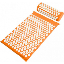 Коврик массажно-акупунктурный Life style Acupressure Mat and Pillow Set с подушкой 64 х 40 см Оранжевый