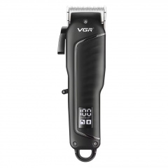 Машинка для стрижки волос VGR V-683 LED-дисплей аккумуляторная 4 насадки 10W Black Боярка
