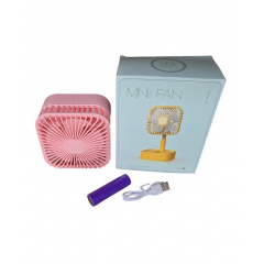 Вентилятор настольный Fun Mini JY-1 129 Розовый (129644b1) Ворожба