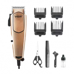 Машинка для стрижки волос VGR V-131 от сети 220В 7W Beige Бучач