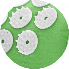 Коврик массажно-акупунктурный Life style Acupressure Mat and Pillow Set с подушкой 64 х 40 см Зелёный Львів