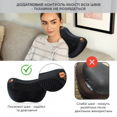Массажная роликовая подушка SBTR инфракрасный массажер для спины, шеи и тела Южноукраїнськ