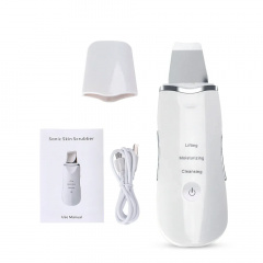 Ультразвуковой скрабер для чистки лица Sonic Skin Scrubber White (3_03927) Чернигов