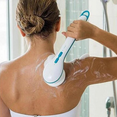 Массажная щетка для тела электрическая OPT-TOP Spin Spa Brush (2091116714) Мелітополь
