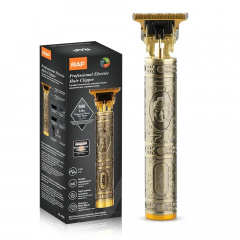 Триммер аккумуляторный для бороды и волос RAF R.430 5W Gold Кривий Ріг